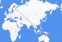 Flyreiser fra Townsville, Australia til Kajana, Finland