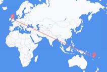 Flyreiser fra Emae, Vanuatu til Manchester, England