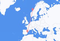 Flights from Valencia, Spain to Ørland, Norway