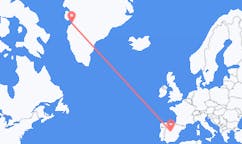 出发地 格陵兰卡西江吉特目的地 西班牙马德里的航班