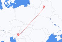 出发地 白俄罗斯明斯克目的地 克罗地亚萨格勒布的航班