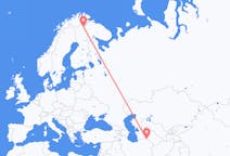 Vluchten van Asjchabad, Turkmenistan naar Ivalo, Finland