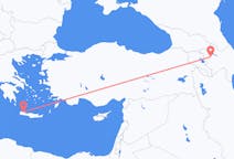 Vols de Gandja, Azerbaïdjan pour La Canée, Grèce