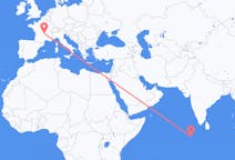 Flights from Kudahuvadhoo, Maldives to Clermont-Ferrand, France