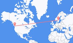 Flyreiser fra Victoria, Canada til Oerebro, Sverige