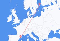 Flyg från Barcelona, Spanien till Mariehamn, Åland