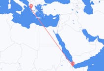 Flyreiser fra Balbala, Djibouti til Preveza, Hellas