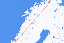 Flights from Lakselv, Norway to Trondheim, Norway