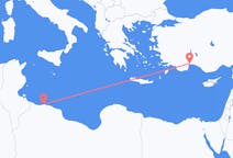 Flyreiser fra Tripoli, til Antalya