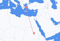 Flyreiser fra Khartoum, Sudan til Paros, Hellas
