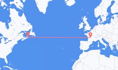Flyg från Sydney, Kanada till Limoges, Frankrike