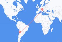 Flyreiser fra San Juan, Argentina til Perugia, Italia