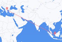出发地 印度尼西亚坤甸目的地 希腊塞萨洛尼基的航班