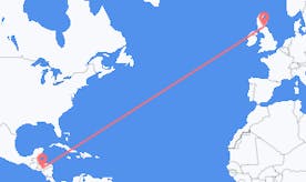 Flights from Honduras to Scotland