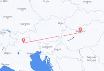Flüge von Budapest, Ungarn nach Bozen, Italien