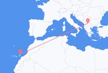 Flights from Skopje to Lanzarote