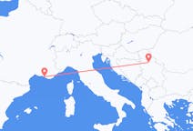 Flyg från Belgrad, Serbien till Marseille, Frankrike
