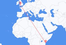 Vols de Mombasa, le Kenya pour Cardiff, Pays de Galles