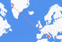 Flyreiser fra Palermo, til Ilulissat