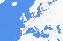 Flyg från Faro District till Helsingfors