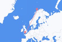 Flyg från St. Peter Port, Guernsey till Tromsø, Norge