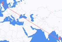 Flyreiser fra Alor Setar, Malaysia til Aberdeen, Skottland