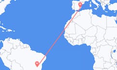 Flights from Montes Claros, Brazil to Murcia, Spain