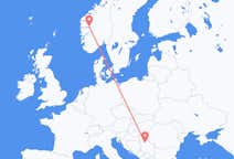 Flyreiser fra Sogndal, til Beograd