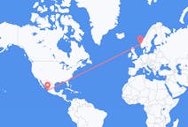 Flyg från Puerto Vallarta, Mexiko till Bergen, Norge