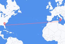美国出发地 傑克遜維爾飞往美国目的地 马耳他的航班