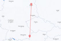 Flyg från Salzburg, Österrike till Berlin, Tyskland