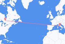 加拿大出发地 蒂明斯飞往加拿大目的地 罗马的航班