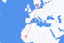 Flyrejser fra Bamako, Mali til Malmø, Sverige