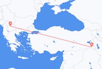 Flyg från Hakkari, Turkiet till Skopje, Turkiet