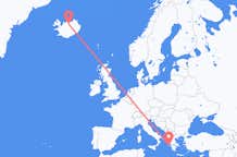 Flyrejser fra Kefallinia, Grækenland til Akureyri, Island