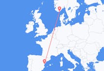 Flights from Castellón de la Plana, Spain to Kristiansand, Norway