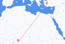 Flyreiser fra Ilorin, Nigeria til Denizli, Tyrkia