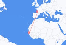 Flyrejser fra Bissau til Pamplona