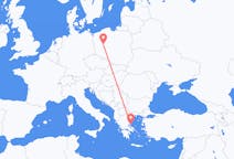 出发地 希腊出发地 斯基亚索斯目的地 波兰波兹南的航班