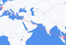 Flyrejser fra Tanjung Pinang, Indonesien til Bordeaux, Frankrig