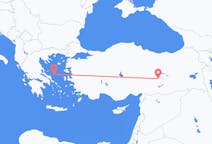 Vols depuis la ville de Malatya vers la ville de Skyros