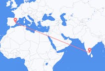 Flights from Tiruchirappalli, India to Valencia, Spain