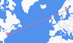 Flights from Norfolk to Sundsvall