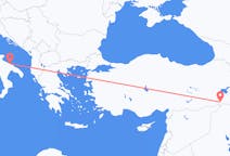Fly fra Bari til Şırnak (Şırnak Provins)
