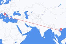 Flyreiser fra Sanya, Kina til Napoli, Italia
