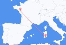 Flyrejser fra Nantes, Frankrig til Cagliari, Italien