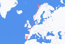 出发地 挪威出发地 莱克内斯目的地 西班牙Jerez的航班