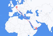 Flyreiser fra Bosaso, Somalia til Strasbourg, Frankrike