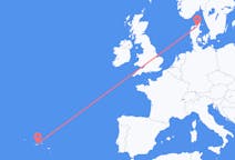Flights from São Jorge Island, Portugal to Aalborg, Denmark