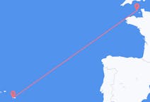 Flug frá Ponta Delgada til Guernsey